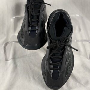 Adidas Black Chunky Sneakers with Textured Fabric